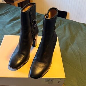 Johnston & Murphy Black Heeled Boots